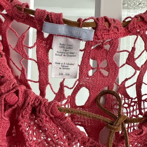 Eberjey crochet swim coverup tunic dress - Picture 5 of 5